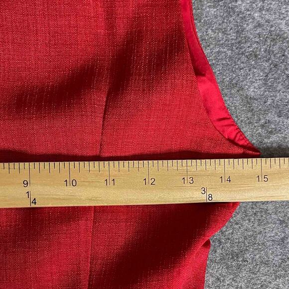 NWT Women's Rihoas The Red V Neck Sleeveless A-Line Linen Mini Dress Size XS - Picture 6 of 7